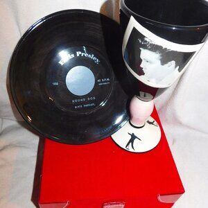 Elvis Presley - 2 Items - Goblet & Plate